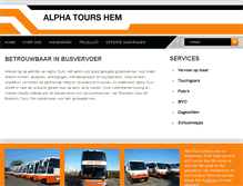 Tablet Screenshot of alphatours.nl